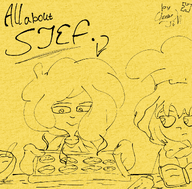 background_character baking doodle meta:general_fanart sjef sketch zoey // 1106x1091 // 2.1MB