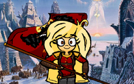 artist:unknown coco flag holding_object hyperborea looking_at_viewer meta:rijkskunst smiling uniform // 612x385 // 418KB