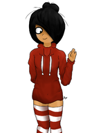 looking_down maya meta:general_fanart shy waving // 807x1142 // 247KB