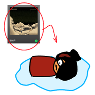 arrow check_mark english_text hair_bun hair_covering_eye hair_over_eye hair_over_eye_(maya) headphones maya meta:general_fanart Pinkerton puddle Spotify text unknown_artist variant:peeb weezer // 1280x1280 // 475KB