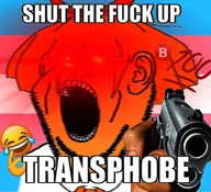 anti_ongezellig background bait bowtie crying deep_fried ear emoticon eyelashes falseflag fuck glowing_eyes gun hair hand holding_object impact_font laughing meme mymy number ok_hand_sign ongezellig open_mouth orange orange_hair pro_ongezellig soyjak stubble text tranny transgender_flag variant:impish_soyak_ears // 952x870 // 148KB