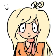 :) artist:nyancat000 blonde_hair blush coco eyelashes meta:general_fanart necklace smile white_void // 2048x2048 // 201KB