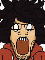 angry clothes glasses hair maya ongezellig open_mouth soyjak stubble variant:markiplier_soyjak white_skin // 600x800 // 43KB