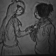 angry artist:whoo_ooisthis coco grabbing maya meta:general_fanart pencil_(medium) // 1080x1080 // 200KB