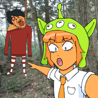 ack forest hat maya mymy outside pointing soyface suicide Suicide_forest trees unknown_artist // 2048x2048 // 2.7MB