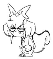 artist:rodscorpion blank_background bow freckles meta:general_fanart mymy mymy_squirrel single_color_background single_colour_background tie white_background white_void // 466x521 // 91KB