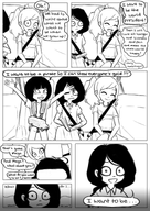 artist:lidlyarts black_and_white bubble car coco maya mymy text white_background young_coco young_Maya young_mymy // 2480x3508 // 2.1MB