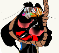 ack doll froot hanging jarty jartycuck kuz vantablack variant:soymy // 855x762 // 404KB