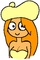 artist:ongezelligballs cleavage hat mayo mayo_en_curry meta:general_fanart no_background orange_hair smile smiling transparent_background // 580x864 // 5.7KB