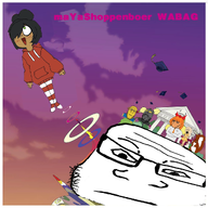 album beard bow coco edit glasses graduation hoodie jumping_maya Kanye_west maya meta:general_fanart mymy screenshot_edit soot squirrel squirreljak stolen_award text tie // 1048x1048 // 682KB