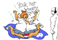 anti_ongezellig arm artist:romanian_schizo bow bowtie closed_mouth clothes crying discord fat glasses headphones milktag_(proper) mymy necktie nordic_chad obese ongezellig open_mouth skirt soyjak_party stinky stubble text underpants variant:soyak // 1319x909 // 106KB