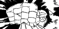 angry black_and_white coco expressionless glove kino meta:rijkskunst oekaki punch // 500x250 // 27KB