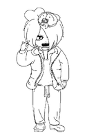 black_and_white maya milktag_(minor) oekaki // 660x981 // 43KB