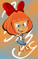 drawing looking_at_viewer meta:general_fanart mymy pointing pointing_at_viewer smiling smug // 777x1200 // 418KB
