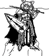 armor black_and_white crusader knight looking_at_viewer meta:rijkskunst mymy niggerwiggle oekaki shield sword teuton // 306x350 // 25KB