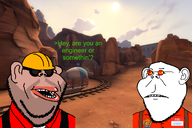 5_o_clock_shadow amerimutt artist:salsamaster brown_skin clothes colored_glasses ear engineer engineer_(team_fortress_2) engineer_(tf2) english_text entiral_(user) glasses goggles hard_hat hat hello_my_name_is_(sticker) helmet lips meta:rijkskunst meta:tagme mutt namefags ongezellig open_mouth red smile soyjak stubble subvariant:Henry subvariant:impish_amerimutt suspenders team_fortress_2 text translucent translucent_background transparent transparent_background valve variant:impish_soyak_ears video_game // 1800x1200 // 1.8MB