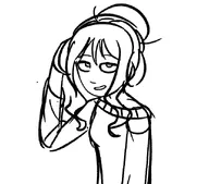 artist:magmag_arts black_and_white blank_background headphones sketch white_background yfke // 2014x1770 // 210KB