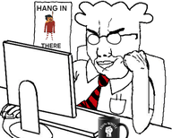 2soyjaks anti_ongezellig clothes computer dilbert glasses hanging maya mug necktie ongezellig smug variant:chudjak variant:gapejak // 1820x1456 // 924KB