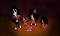 binky birthday birthday_cake birthday_candle birthday_hat black_hair cake candle hair_bun hair_down hoodie kazoo lighting maya pants shadow shoe shoes smile smiling unknown_artist variant:agugu variant:peeb // 1119x683 // 75KB