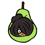 artist:maud-fal food fruit hair_bun maya meta:general_fanart pear tagme // 225x225 // 21KB