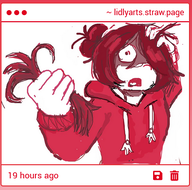 alopecia artist:unknown ellipsis english_text hair_bun hair_covering_eye hair_lost hair_over_eye hair_over_eye_(maya) hoodie hoodie_strings loosing_hair maya meta:general_fanart open_mouth save_icon straw_page text trash_bin_icon trash_can_icon trash_icon white_void // 380x376 // 178KB