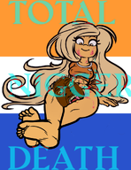 black_skin coco dutch female foot glasses hair ongezellig open_mouth orange_skin soyjak stubble tongue total_nigger_death variant:bernd yellow_sclera yellow_teeth // 743x962 // 315KB