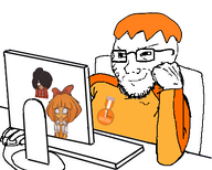 award computer maya monitor mymy sitting sitting_behind_desk smug transparent_background variant:soyjak zach // 452x363 // 93KB