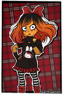 artist:studio_massa bunny dress emo goth Illustraties_(official) kapitein_koek looking_at_viewer mymy niggerwiggle official_art petjeaf text // 2500x3750 // 9.9MB