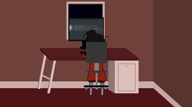 animated blanket blonde_hair book bookshelf chair closing_door coco computer computer_keyboard computer_monitor computer_mouse desk discord door fpe gun koran margerald maya meta:rijkskunst mymy mymy's_gun nerf_gun nigger niggerwiggle ongezelty opening_door orange_hair pillow sleeping sleeveless_undershirt spade undershirt video wifebeater window // 854x480, 65.2s // 3.1MB
