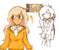 artist:casmael blank_background blonde_hair brown_eyes coco meta:general_fanart necklace skirt tagme // 1511x1279 // 202KB