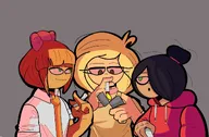 coco fan_art maya meta:general_fanart mymy niggerwiggle smoking trio // 1200x790 // 121KB