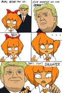 'toss comic drawing dutch_text meta:general_fanart mymy trump // 853x1280 // 200KB