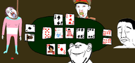 ace_of_spades angry arm black_skin blood bloodshot_eyes card cartoon clenched_teeth closed_eyes clothes club collar_tabs communism crying diamond drawn_background ear eight fat female flag four full_body gem glasses hair hammer_and_sickle hand hanging hat heart holding_object irl its_over jack kgb king kuz leg maya mustache necktie neovagina nikocado_avocado one ongezellig open_mouth orange_skin playing_cards poker purple_hair queen red_eyes rope smile smirk soyjak spade star stubble subvariant:wholesome_soyjak suicide table ten text tongue tranny tshirt two uniform variant:bernd variant:chudjak variant:cobson variant:gapejak variant:impish_soyak_ears variant:kuzjak variant:markiplier_soyjak variant:soyak white_skin yellow_teeth // 2300x1080 // 9.5MB