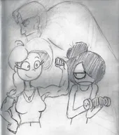 0.5_kilogram_weight artist:bob buff_coco coco dumbell maya meta:rijkskunst muscular necklace pencil_(medium) sleeveless_undershirt undershirt wifebeater // 4738x5352 // 11MB