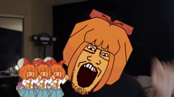 beard black_hair blonde_hair bow coco hoodie markiplier maya mymy orange_hair skirt tie video // 1920x1080, 18s // 15MB