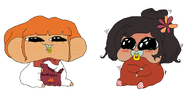 big_cheeks binky kruidnoten maya mymy niggerwiggle plush_body squinting subvariant:mayagugu variant:agugu // 2000x950 // 207KB