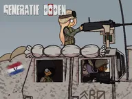 :( :) :D :W artist:gr8submarine coco glasses gun helmet holding_object machine_gun maya meta:general_fanart mymy smiling sniper_rifle soldier text vera voc voc_flag war // 4000x3000 // 907KB