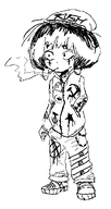 artist:fantomas atheist black_and_white chain cigarette hammer_and_sickle hat jacket meta:general_fanart mymy smoking // 550x1039 // 30KB