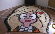 artist:thomasvanwely blonde_hair coco domino dominoes eyelashes heart irl meta:general_fanart open_mouth // 1618x1010 // 2.1MB