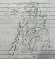 artist:mrasianpie coco flag gun meta:rijkskunst sisa // 1854x1980 // 2.8MB