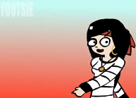 artist:footsie axel bandana beard black_hair blonde_hair blush bow chest earring english_text exclamation_mark facial_hair freckles kiki music mymy necklace orange_hair song stubble text tie treasure_chest video // 496x360, 19.5s // 1.1MB