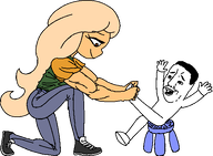 artist:bob care chud coco happy jeans meta:rijkskunst muscles muscular shoes smiling transparent_background // 571x419 // 14KB