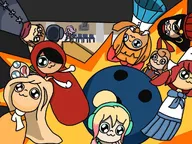 bald bert blonde_hair blue_eyes bow bowling bowling_ball brown_eyes brown_hair chain chair coco green_eyes henk kiki koos maya meta:general_fanart mymy necklace orange_hair partially_dyed_hair peeb_in_hoodie red_hair skirt tie tryn unknown_artist variant:peeb vera yfke // 1024x768 // 87KB