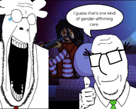 2soyjaks anhero clothes dilbert glasses laughing necktie ongezellig smile stretched_mouth subvariant:nucob thumbs_up variant:cobson wally_(dilbert) // 1816x1458 // 1.3MB
