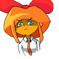 disapproving disgusted drawing frown looking_at_viewer looking_down meta:general_fanart mymy niggerwiggle // 400x400 // 17KB