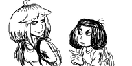 artist:oekakigod backpack black_and_white ilse tagme Yana // 500x250 // 39KB
