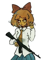 artist:hellven cigarette gun meta:general_fanart mymy niggerwiggle smoke waving weapon // 827x1057 // 86KB