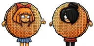 :) artist:kaaybruh black_hair blue_eyes bow costume freckles ggtag green_eyes hoodie maya meta:general_fanart mymy orange_hair skirt smile smiling stroopwafel thumbs_up white_void // 2560x1254 // 602KB