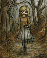 artist:mitchelf autumn bag coco coffee fence leaves meta:general_fanart outside // 2000x2500 // 8.2MB