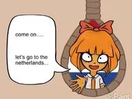 bow close_to_suicide delusion dutch_colors dutch_flag ellipsis english_text eyelashes flag flag:netherlands four-dot_ellipsis illusion let's-go_to_the_netherlands let's_go_to_the_netherlands looking_at_viewer mymy no_freckles noose orange_hair rope speech_bubble suicide text text_bubble tie // 960x720 // 61KB